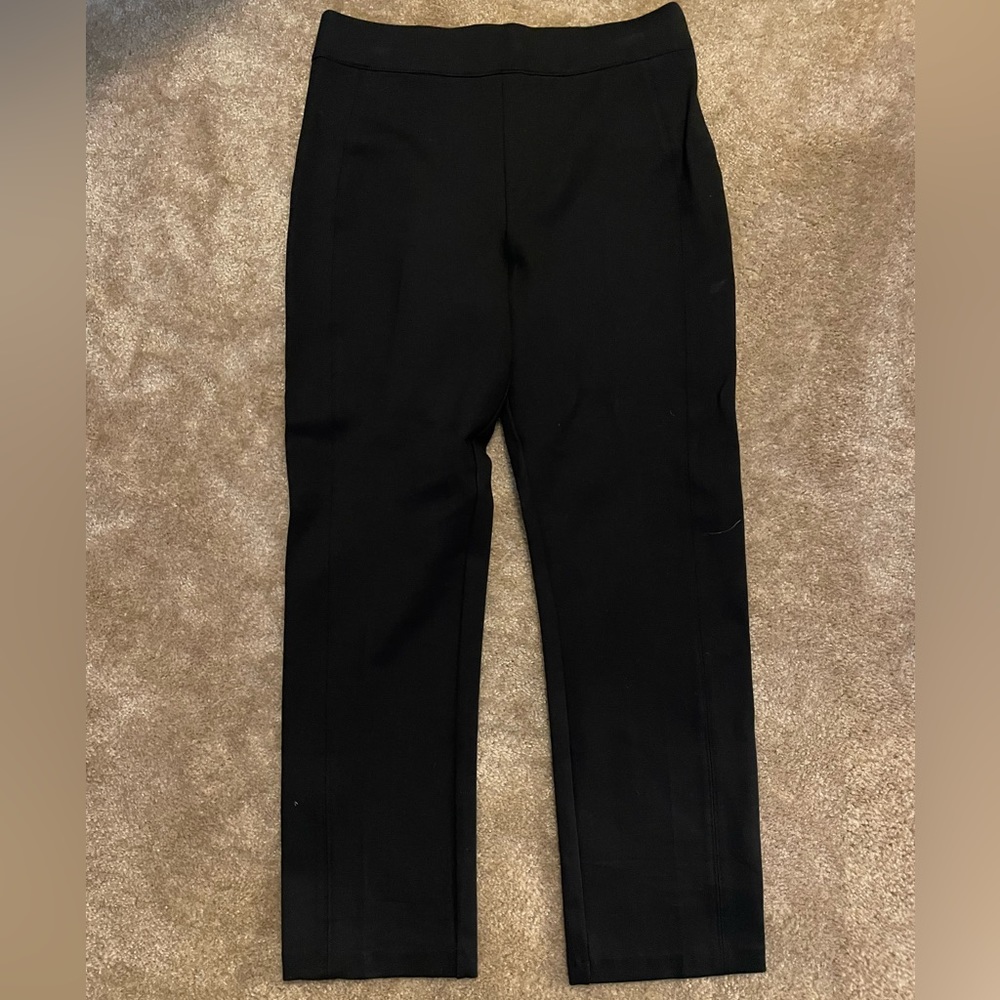 Spanx The Perfect Pant Slim straight black work/business/dress Pants Large